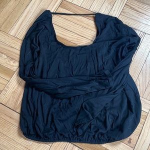 Long sleeve open back shirt